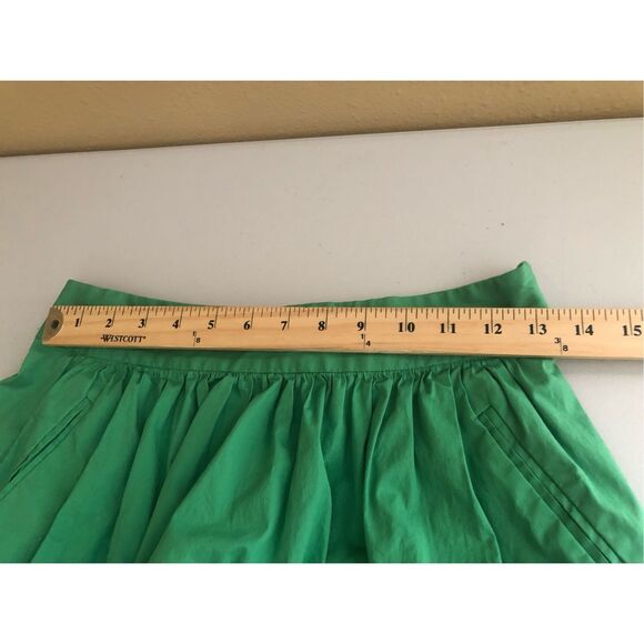 “Banana Republic Green A-Line Skirt Women’s Size 4P Petite Cotton Blend Pockets” - Picture 8 of 11